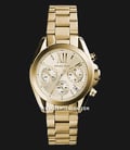 Michael Kors MK5798 Bradshaw Chronograph Champagne Dial Gold Bracelet Watch-0