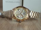 Michael Kors MK5798 Bradshaw Chronograph Champagne Dial Gold Bracelet Watch-3