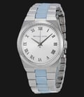 Michael Kors MK6150 Channing Silver Dial Stainless Steel and Chambray Acetate-0