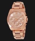 Michael Kors MK6367 Brecken Chronograph Rose Gold Dial Rose Gold Bracelet Watch-0