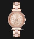 Michael Kors MK6560 Sofie Chronograph Rose Gold Dial Dual Tone Stainless Steel Strap-0