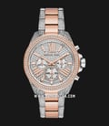 Michael Kors Wren MK6707 Chronograph Silver Crystals Dial Dual Tone Stainless Steel Strap-0