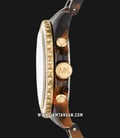 Michael Kors Everest MK7239 Chronograph Ladies Gold Dial Tortoise Acetate Strap-1