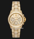 Michael Kors Everest MK7254 Chronograph Ladies Gold Dial Gold With Crystals Stainless Steel Strap-0