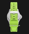 Michael Kors Everest Pave MK7360 Gold Dial Green Embossed Silicone Strap-2