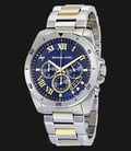 Michael Kors MK8437 Brecken Chronograph Blue Dial Two-tone Stainless Steel-0