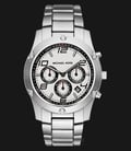 Michael Kors MK8472 Caine Chronograph White Pattern Dial Stainless Steel-0