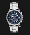 Michael Kors MK8641 Theroux Chronograph Blue Dial Silver Stainless Steel Strap-0