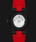 Michael Kors MK9020 Dylan Automatic Black Dial Red Rubber Strap Watch-2