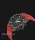 Mido Multifort M005.417.37.051.40 Chronograph Black Dial Red Rubber Strap-1