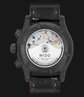 MIDO Multifort M005.614.36.051.22 Chronograph Automatic Black Dial Black Leather Strap-3