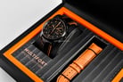 MIDO Multifort M005.614.36.051.22 Chronograph Automatic Black Dial Black Leather Strap-8