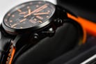 MIDO Multifort M005.614.36.051.22 Chronograph Automatic Black Dial Black Leather Strap-9