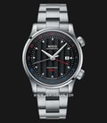 MIDO Multifort M005.929.11.051.00 GMT Black Dial Stainless Steel Strap-0