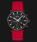 Mido Multifort M005.417.37.051.40 Chronograph Black Dial Red Rubber Strap-0