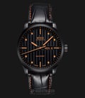 MIDO Multifort M005.430.36.051.80 Automatic Black Dial Black Leather Strap-0