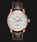 MIDO Multifort M005.431.36.031.00 Chronometer Automatic Silver Dial Brown Leather Strap-0