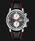 Mido M005.614.16.061.22 Multifort Chronograph Automatic Black Dial Black Leather Strap-0