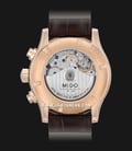 MIDO Multifort M005.614.36.031.00 Chronograph Automatic Silver Dial Brown Leather Strap-2