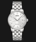 Mido M013.410.11.031.00 Baroncelli Silver Dial Silver Stainless Steel Strap-0