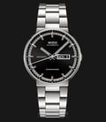 MIDO Commander M014.430.11.051.80 Datoday Automatic Black Dial Stainless Steel Strap-0
