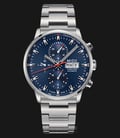 MIDO Commander II M016.414.11.041.00 Chronograph Automatic Blue Dial Stainless Steel Strap-0