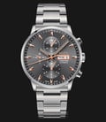 MIDO Commander II M016.414.11.061.00 Chronograph Automatic Grey Dial Stainless Steel Strap-0