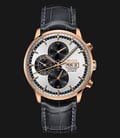 Mido M016.414.36.031.59 Commander II Chronograph Automatic Dual Color Dial Black Leather Strap-0