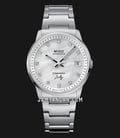 Mido Commander M021.207.11.106.00 Lady Silver Diamonds MOP Dial Stainless Steel Strap-0