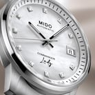 Mido Commander M021.207.11.106.00 Lady Silver Diamonds MOP Dial Stainless Steel Strap-3