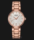 MIDO Baroncelli II M022.207.33.031.10 Automatic Silver Pattern Dial Rose Gold Stainless Steel Strap-0