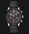 Mido M025.627.16.061.00 Multifort Chronograph Automatic Grey Dial Black Leather Strap-0