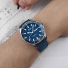 MIDO Ocean Star M026.430.17.041.01 20Th Anniversary Blue Dial Blue Fabric Strap LIMITED EDITION-3