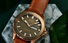 MIDO Ocean Star M026.430.36.091.00 Automatic Man Green Dial Brown Leather Strap-3