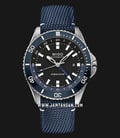 MIDO Ocean Star M026.629.17.051.00 GMT Black Dial Blue Fabric With Leather Strap-0