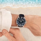 MIDO Ocean Star M026.629.17.051.00 GMT Black Dial Blue Fabric With Leather Strap-6