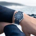 MIDO Ocean Star M026.807.11.041.01 Tribute Blue Dial Mesh Strap Special Edition + Extra Strap-9