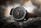 MIDO Baroncelli M027.408.16.061.00 Chronometer Silicon Automatic Anthracite Dial Brown Leather Strap-5
