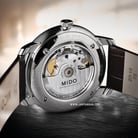 MIDO Baroncelli M027.408.16.061.00 Chronometer Silicon Automatic Anthracite Dial Brown Leather Strap-6