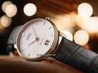 Mido M027.426.36.018.00 Baroncelli III Big Date Automatic White Dial Black Leather Strap-3