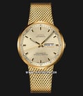 MIDO Commander M031.631.33.021.00 Icone Gold Dial Gold Mesh Strap-0