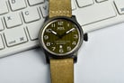 MIDO Multifort M032.607.36.090.00 Automatic Green Olive Dial Khaki Leather Strap-5