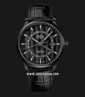 Mido M038.429.36.051.00 Multifort Dual Time Automatic Black Dial Black Leather Strap-0