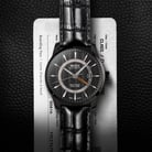 Mido M038.429.36.051.00 Multifort Dual Time Automatic Black Dial Black Leather Strap-6