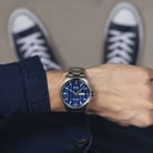 MIDO Multifort III M038.431.11.041.00 Chronometer 1 Blue Dial Stainless Steel Strap-4