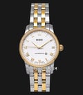 Mido M7600.9.26.1 Baroncelli II Automatic White Dial Dual Tone Stainless Steel Strap-0