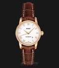 MIDO Baroncelli II M7600.3.26.8 Automatic White Dial Brown Leather Strap-0