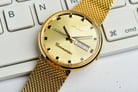 MIDO Commander M8429.3.22.13 1959 Automatic Gold Dial Gold Mesh Strap-6