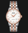 MIDO Baroncelli II M8600.9.N6.1 Automatic White Dial Dual Tone Stainless Steel Strap-0