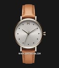 MVMT Dot 28000071-D Nomad Ladies Silver Dial Brown Leather Strap-0